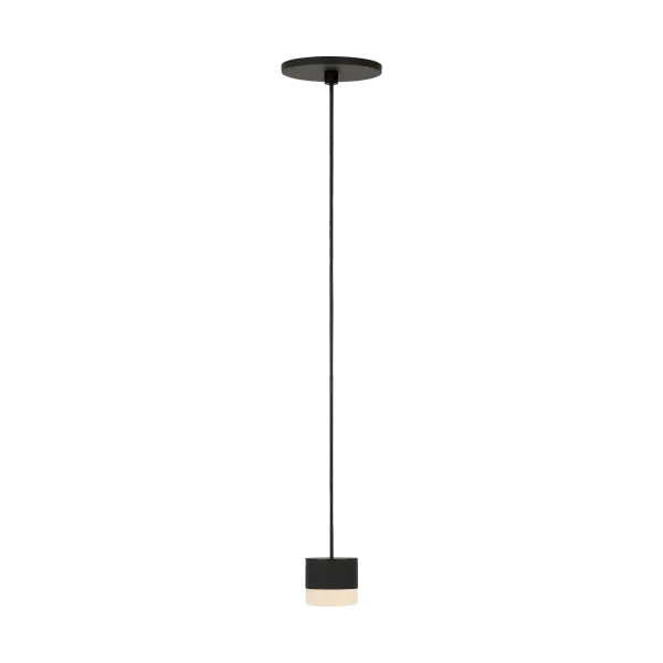Elegant Alabaster Pendant with Sophisticated Black Finish - Image 7