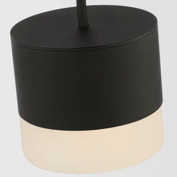 Elegant Alabaster Pendant with Sophisticated Black Finish - Image 8