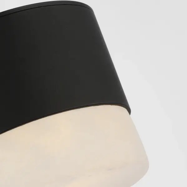 Elegant Alabaster Pendant with Sophisticated Black Finish - Image 9