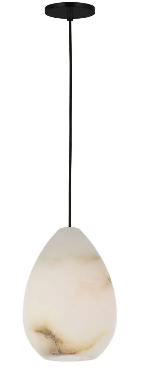 Alina Alabaster Medium Pendant in Nightshade Black - Image 1