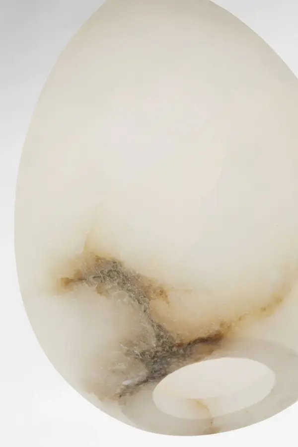 Alina Alabaster Medium Pendant in Polished Nickel - Image 4