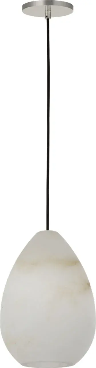Alina Alabaster Small Pendant in Polished Nickel - Image 1
