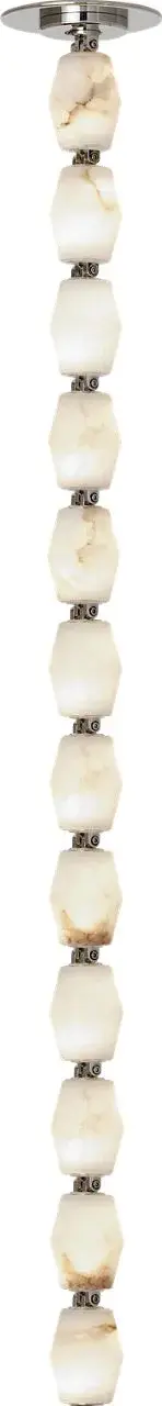 Collier Alabaster 36" Pendant in Polished Nickel - Image 1