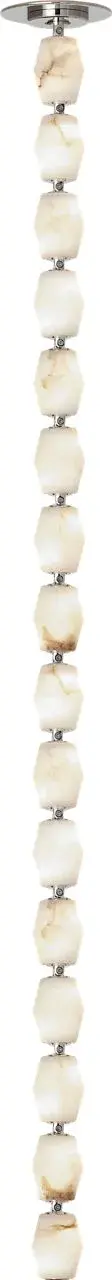 Collier Alabaster 48" Pendant in Polished Nickel - Image 2