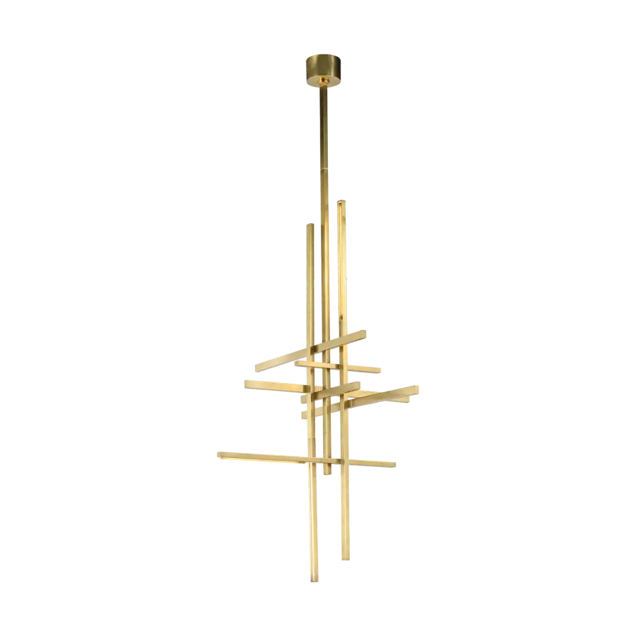 Cityscape X-Large Pendant in Hand-Rubbed Antique Brass - Image 1