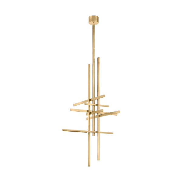 Cityscape X-Large Pendant in Hand-Rubbed Antique Brass - Image 3