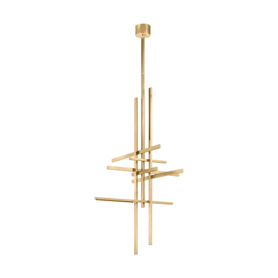 Cityscape X-Large Pendant in Hand-Rubbed Antique Brass - Image 3