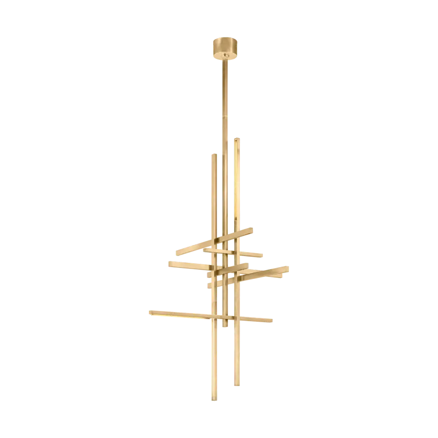 Cityscape X-Large Pendant in Hand-Rubbed Antique Brass - Image 5