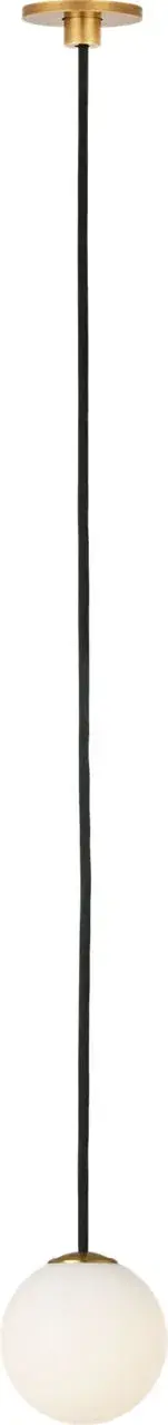 The Orbet pendant combines timeless brass craftsmanship with modern simplicity. Its hand-rubbed antique brass finish adds warmth and character, while the single-light design provides focused illumination perfect for task or accent lighting.