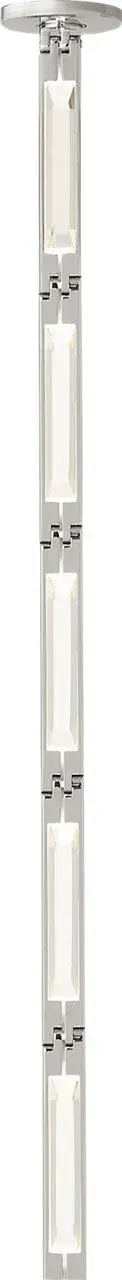 The Catena pendant combines contemporary elegance with versatile styling. Its 26-inch diameter makes it perfect for medium-sized dining areas and kitchen islands, while the polished nickel finish adds refined sophistication.