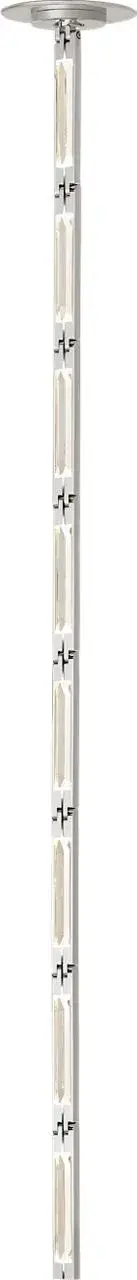 The Catena 41" pendant delivers dramatic linear lighting with a refined polished nickel finish. Its substantial 41-inch length makes it perfect for large dining tables and kitchen islands, while the 3000K warm white LED provides inviting illumination. - alternate view