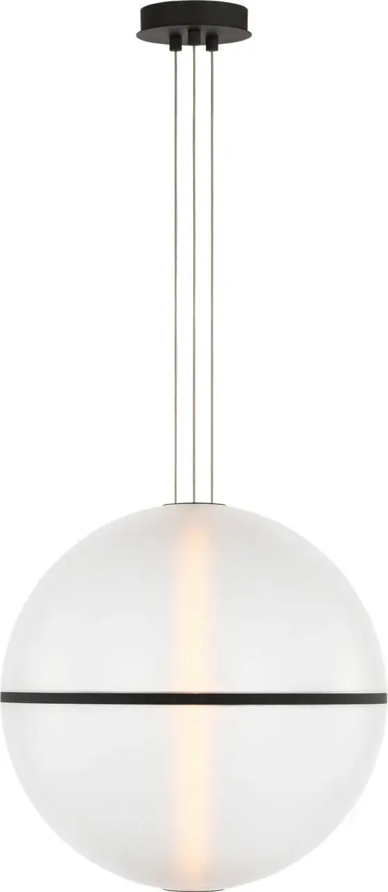 Bicono Round 18 Pendant in Nightshade Black - Image 2