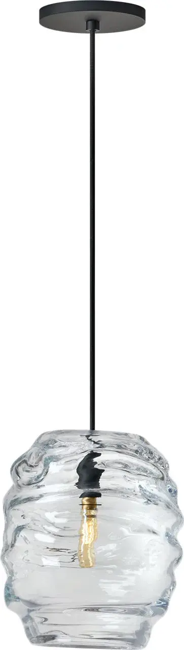 Audra 10" Pendant in Nightshade Black - Image 1