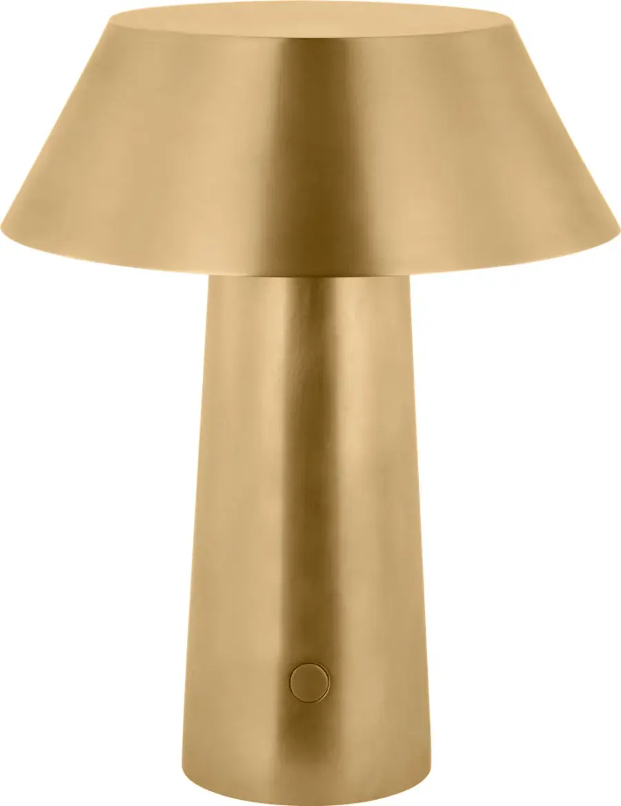 Sesa LED Table Lamp in Hand Rubbed Antique Brass - Image 2