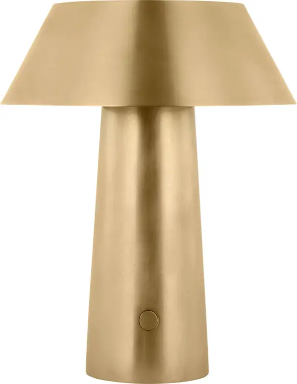 Sesa LED Table Lamp in Hand Rubbed Antique Brass - Image 3