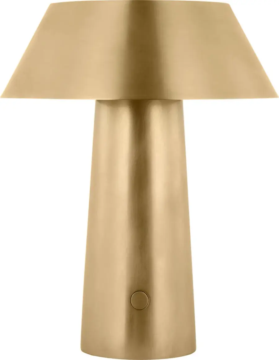 Sesa LED Table Lamp in Hand Rubbed Antique Brass - Image 3
