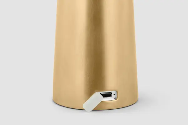 Sesa LED Table Lamp in Hand Rubbed Antique Brass - Image 6