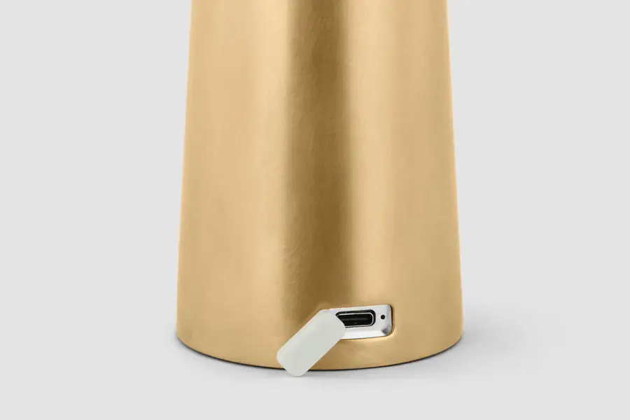 Sesa LED Table Lamp in Hand Rubbed Antique Brass - Image 6