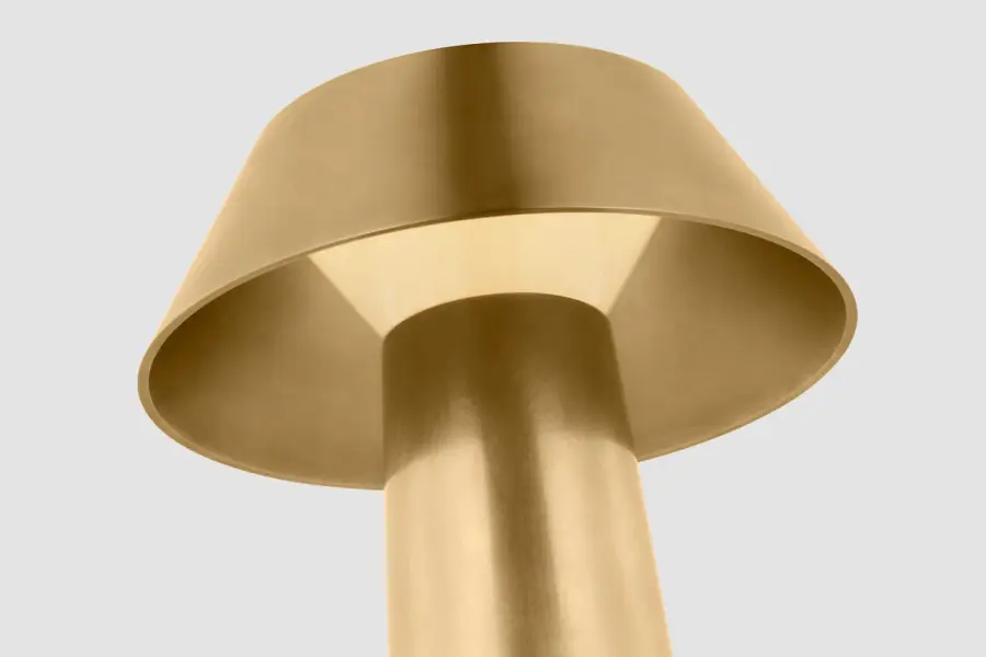 Sesa LED Table Lamp in Hand Rubbed Antique Brass - Image 7
