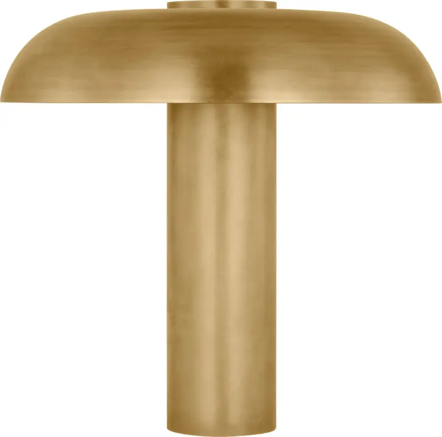Louver LED Table Lamp in Natural Brass - Image 1