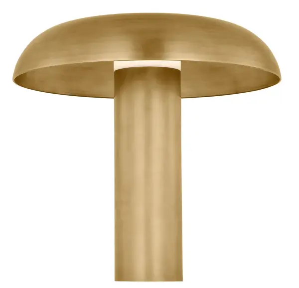 Louver LED Table Lamp in Natural Brass - Image 5
