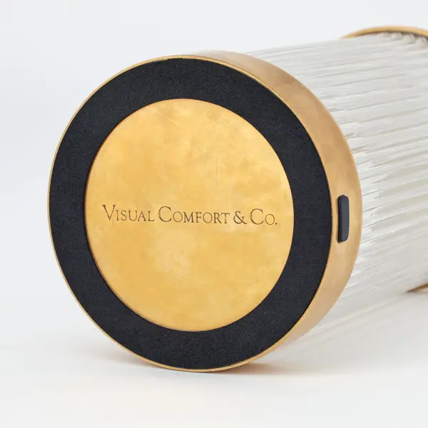 The Tawa Accent Lamp by Sean Lavin delivers exceptional portability with its rechargeable design, offering 12-14 hours of battery life and adjustable brightness. Its Natural Brass finish and vintage-inspired aesthetic make it perfect for both indoor and outdoor settings. - alternate view