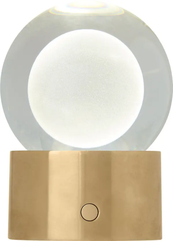 Mina Accent Rechargeable Table Lamp in Natural Brass - Image 13