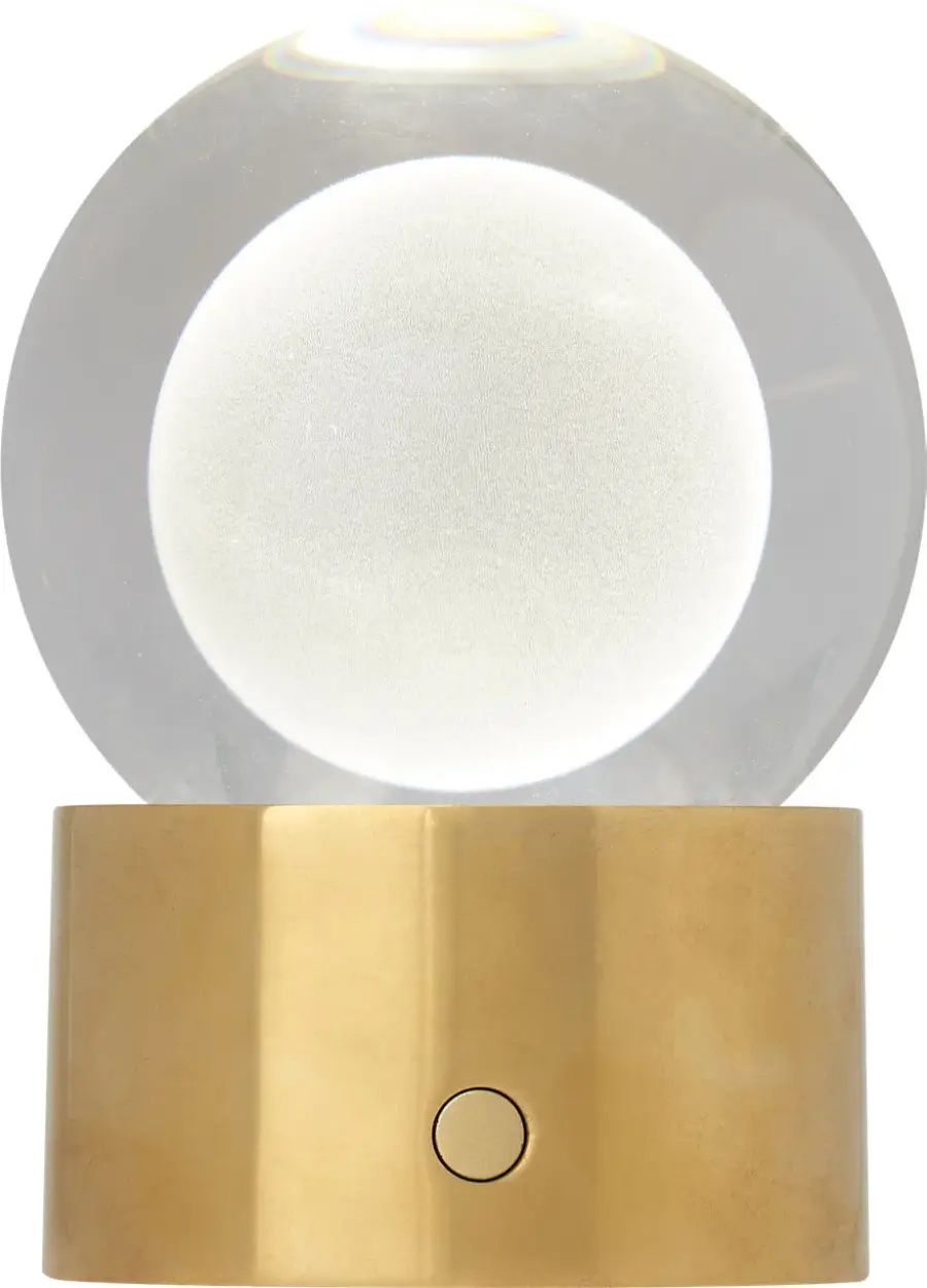 Mina Accent Rechargeable Table Lamp in Natural Brass - Image 15