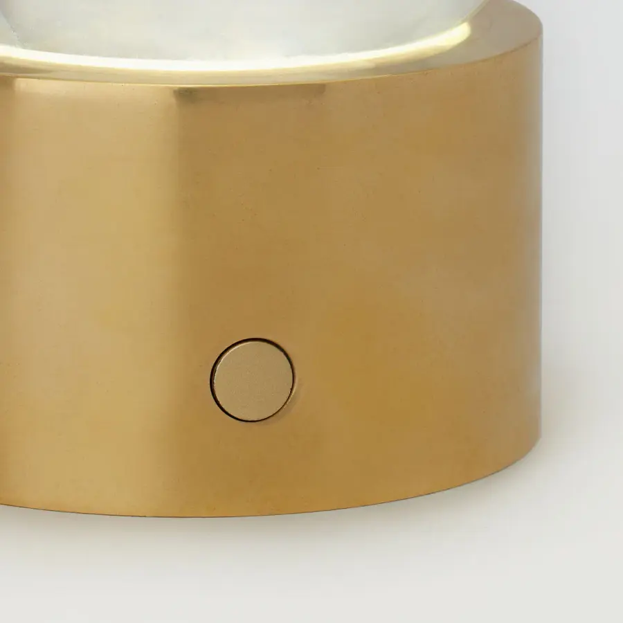 Mina Accent Rechargeable Table Lamp in Natural Brass - Image 7