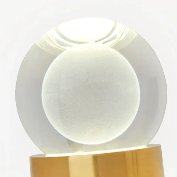 Mina Accent Rechargeable Table Lamp in Natural Brass - Image 9