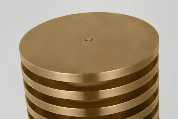 Quoddy Small Table Lamp in Natural Brass - Image 3