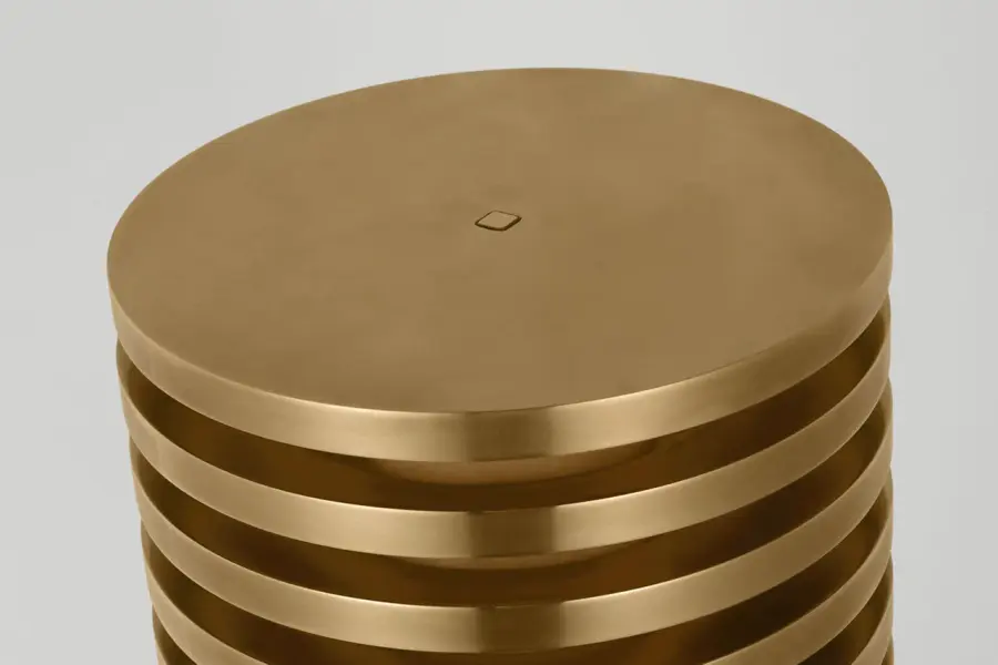 Quoddy Small Table Lamp in Natural Brass - Image 3