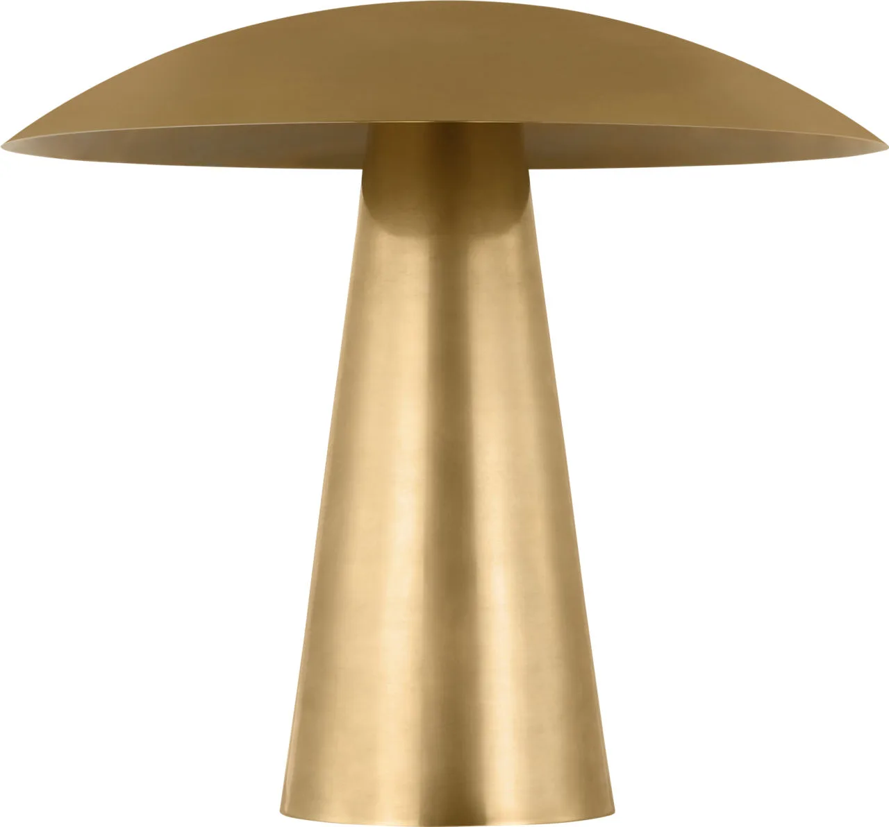Aegis Medium Table Lamp in Natural Brass
