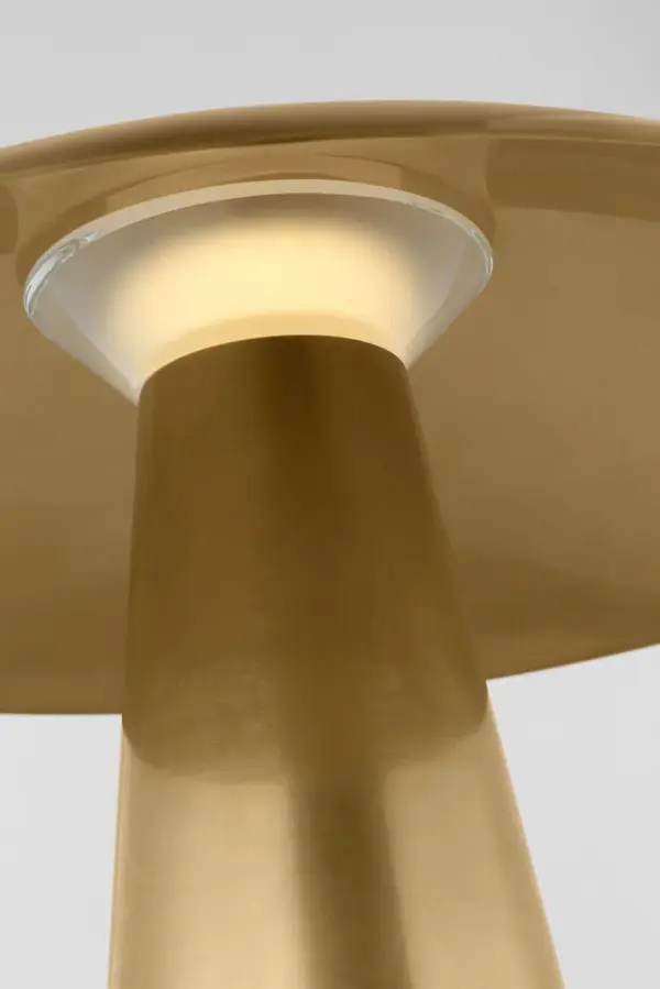 Aegis Medium Table Lamp in Natural Brass - Image 5
