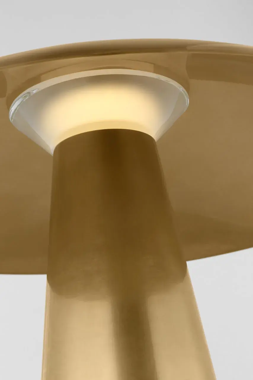 Aegis Medium Table Lamp in Natural Brass - Image 5