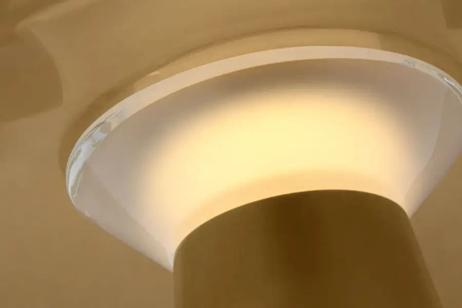 Aegis Medium Table Lamp in Natural Brass - Image 6