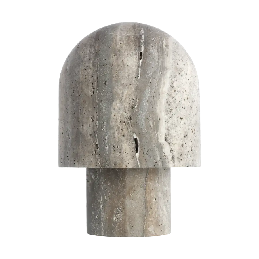 Kennett Small Travertine Table Lamp - Image 1