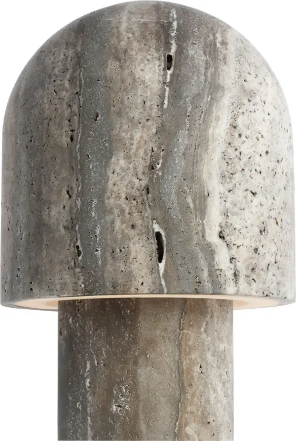 Kennett Small Travertine Table Lamp - Image 4