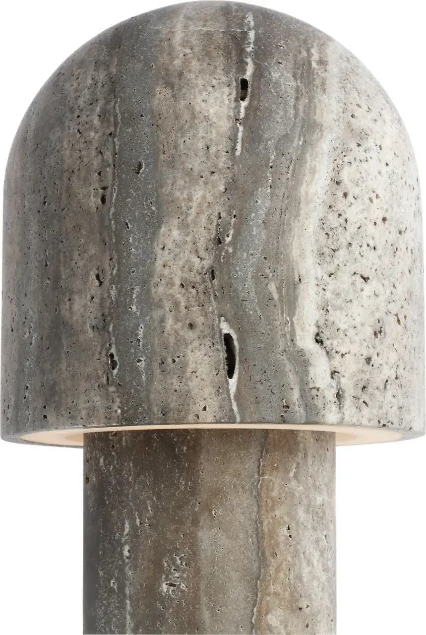 Kennett Small Travertine Table Lamp - Image 4