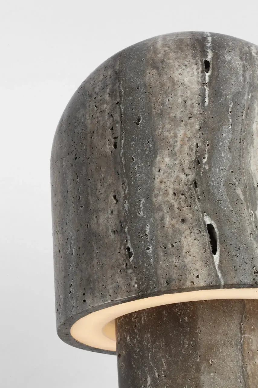 Kennett Small Travertine Table Lamp - Image 5