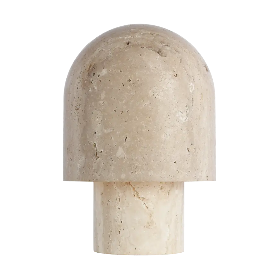 Kennett Small Travertine Table Lamp - Image 1