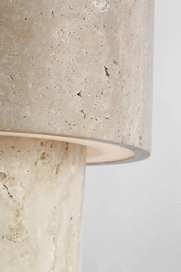 Kennett Small Travertine Table Lamp - Image 6