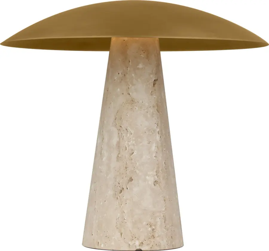 Aegis Medium Travertine Table Lamp