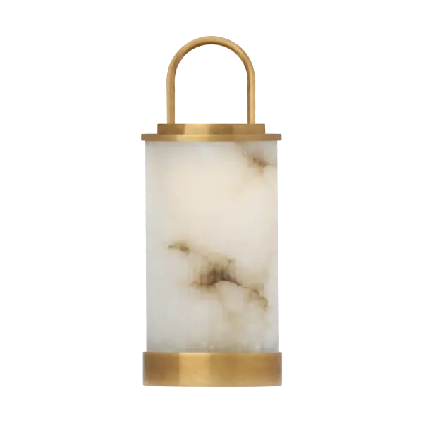 The Tawa combines natural alabaster beauty with modern rechargeable convenience. Its warm 2700K LED and 90 CRI deliver exceptional light quality, while the hand-rubbed antique brass finish adds timeless sophistication.