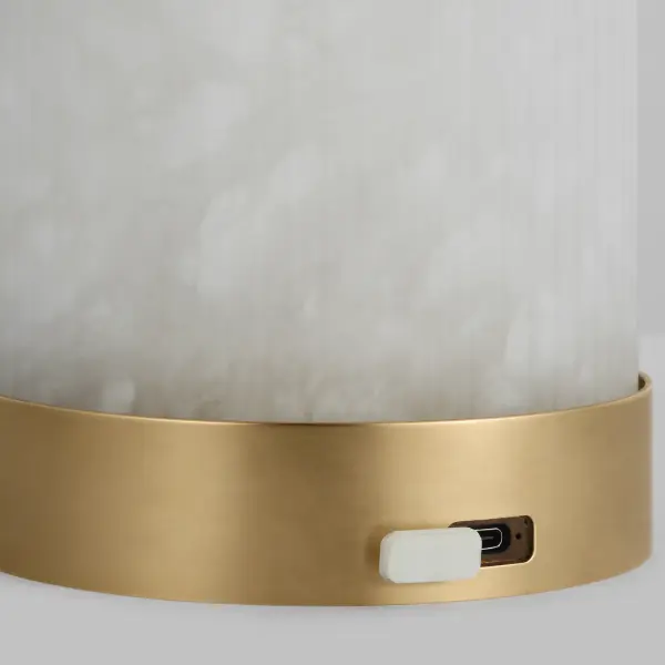 Tawa Alabaster Accent Rechargeable Table Lamp - Image 10