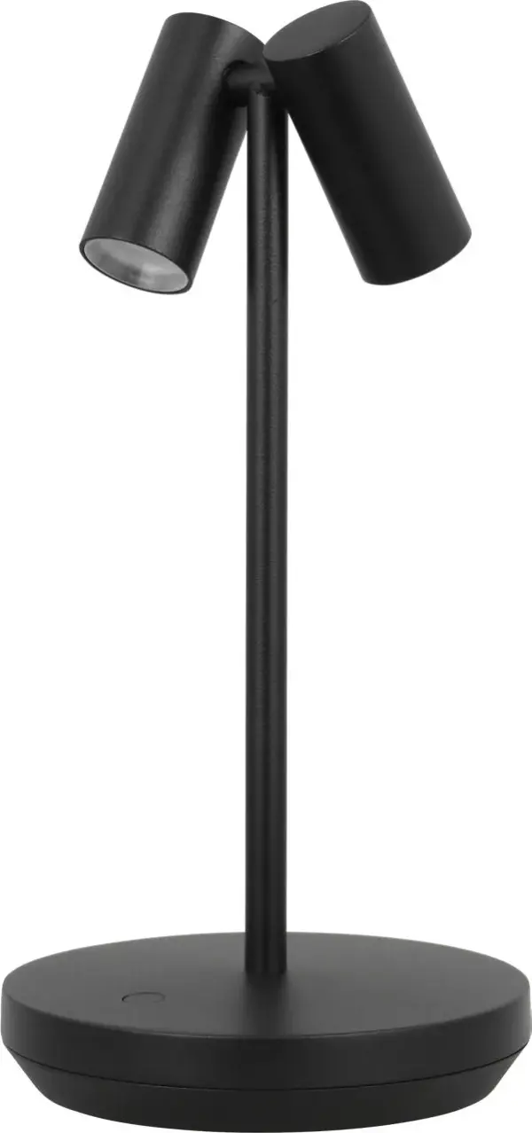The Doppia Short by Sean Lavin delivers sophisticated mood lighting with cordless freedom. Its double-shade design creates intimate downward illumination, while the rechargeable battery and 3-step dimmer offer flexibility for any space.