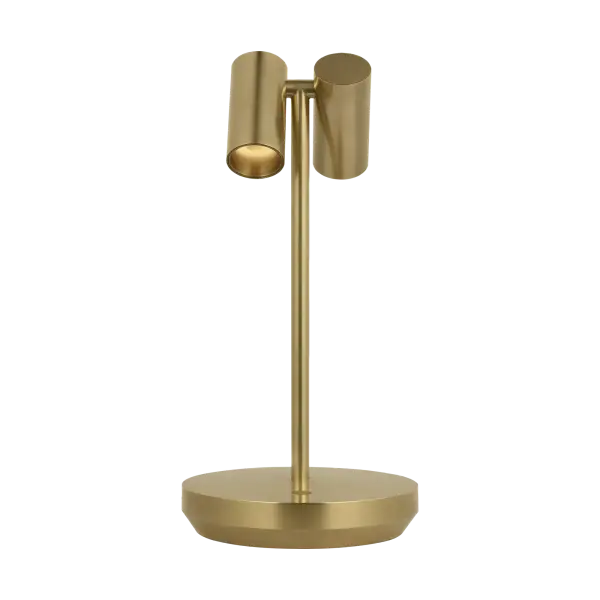 The Doppia Short by Sean Lavin delivers sophisticated ambient lighting anywhere you need it. Its cordless rechargeable design offers 12-14 hours of runtime with 3-step touch dimming, while the double shade creates intimate downward illumination perfect for mood lighting.