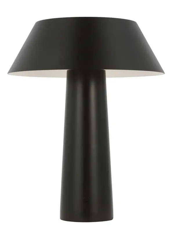 The Sesa by Sean Lavin combines playful mushroom-inspired design with serious functionality. This rechargeable accent lamp delivers warm 2700K light with exceptional 90 CRI color rendering, perfect for creating ambiance indoors or outdoors. - alternate view