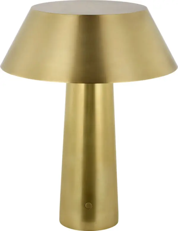 Sesa LED Table Lamp in Hand Rubbed Antique Brass - Image 2