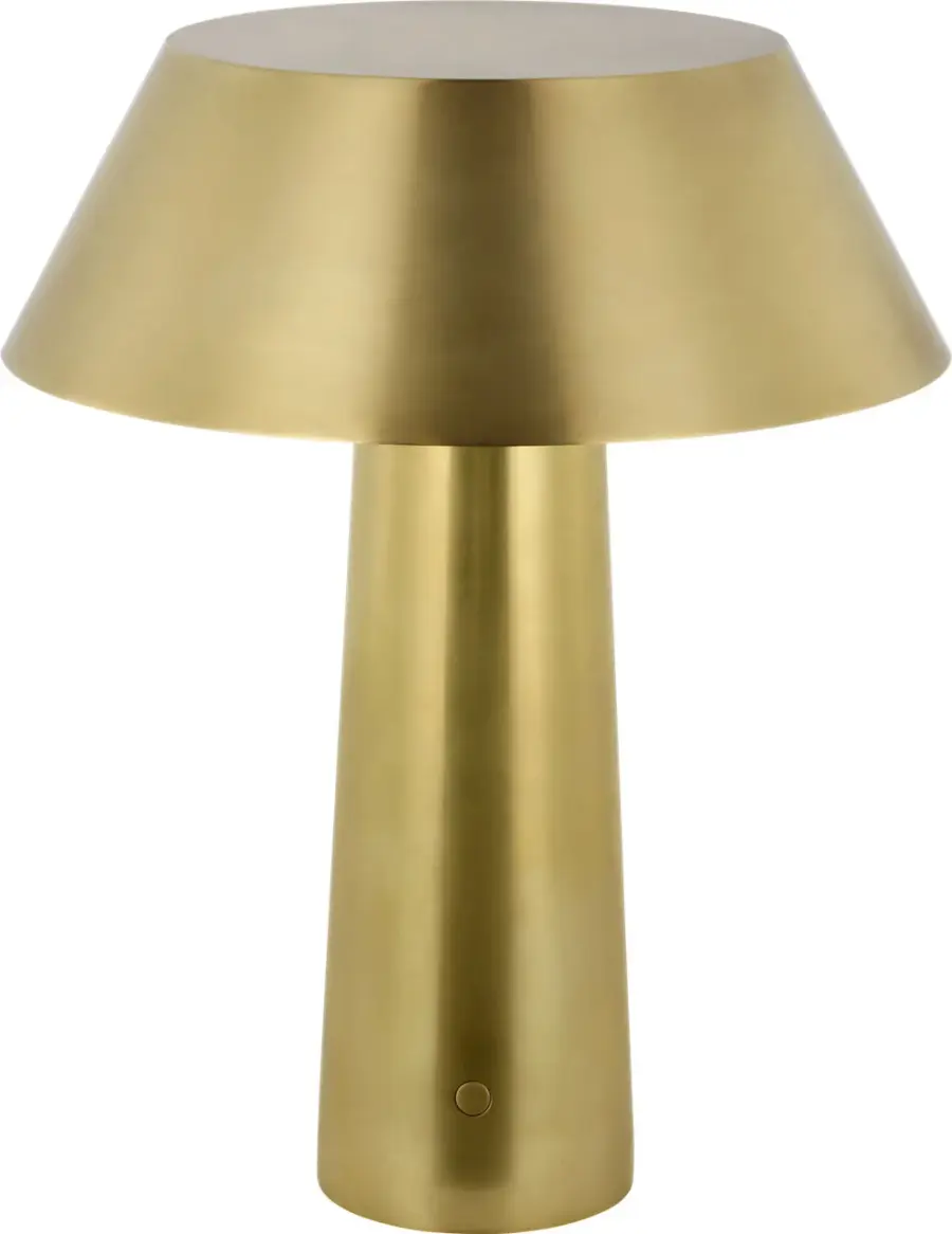 Sesa LED Table Lamp in Hand Rubbed Antique Brass - Image 2